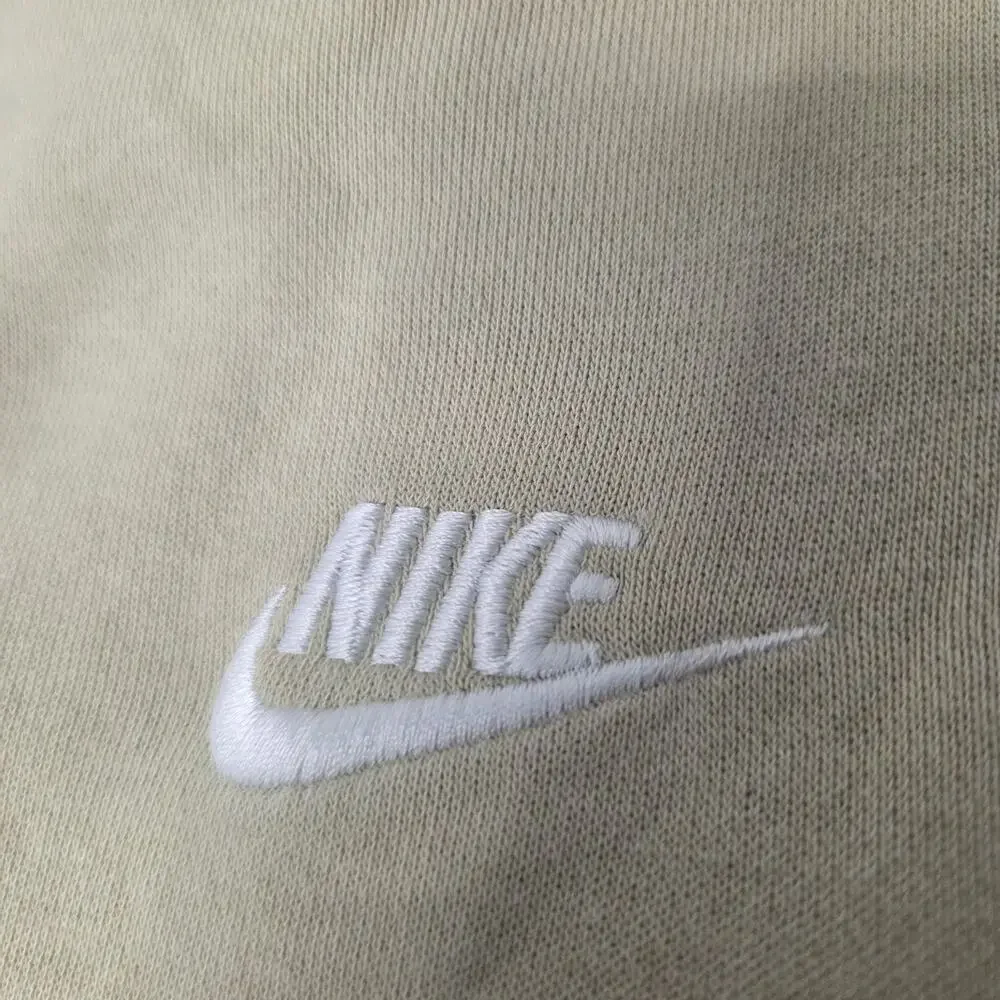 Nike Club Fleece Pullover Hoodie Excellent Condition Men's Size L Khaki/Beige
